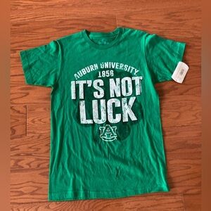Auburn University 1856 It’s Not Luck NWT St. Patrick’s Tee Shirt Size Small